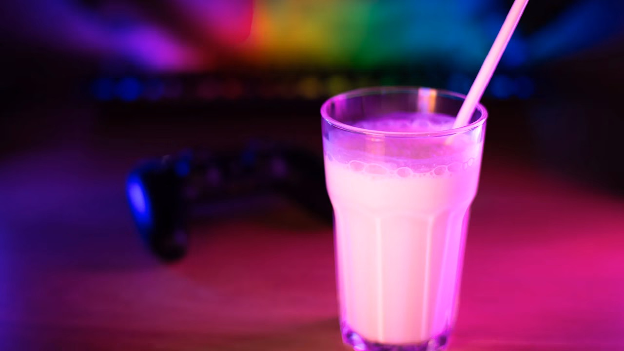Wzmacniający, białkowy shake lamparta