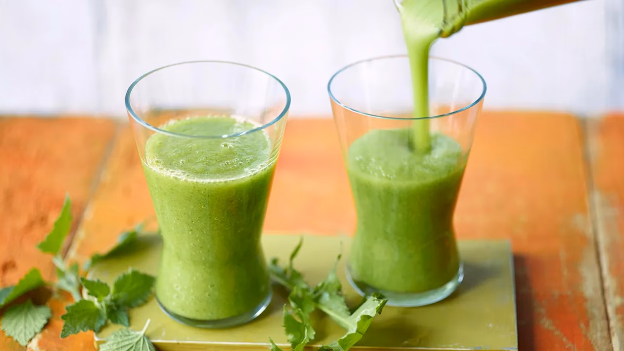 Zielone smoothie z dzikimi ziołami