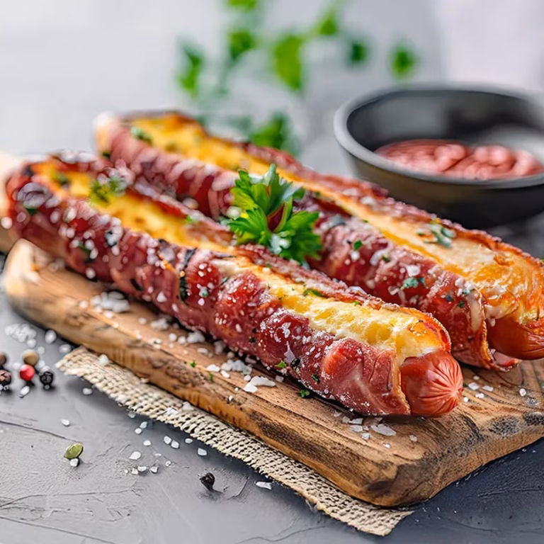 Parówki zapiekane z serem — po kanadyjsku