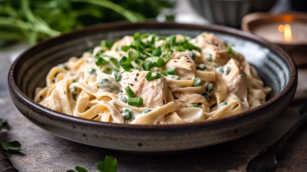 Tagliatelle z kurczakiem