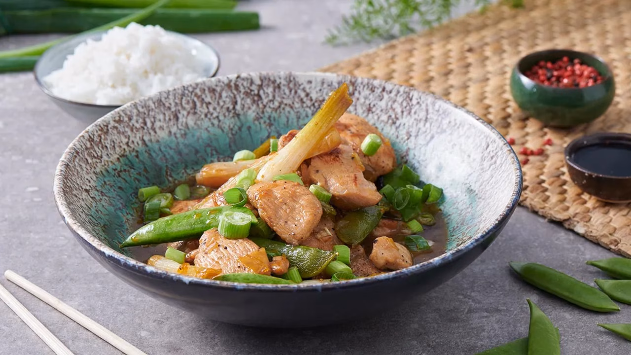 Kurczak teriyaki z warzywami