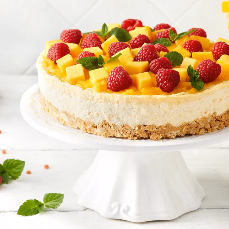 Sernik na zimno z mango