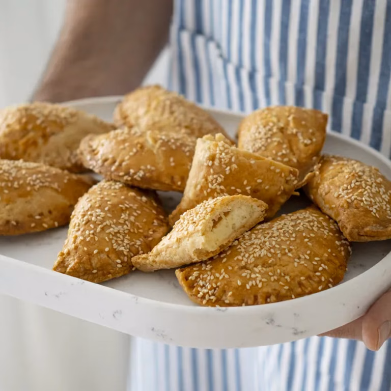 Greckie pierożki z serem graviera