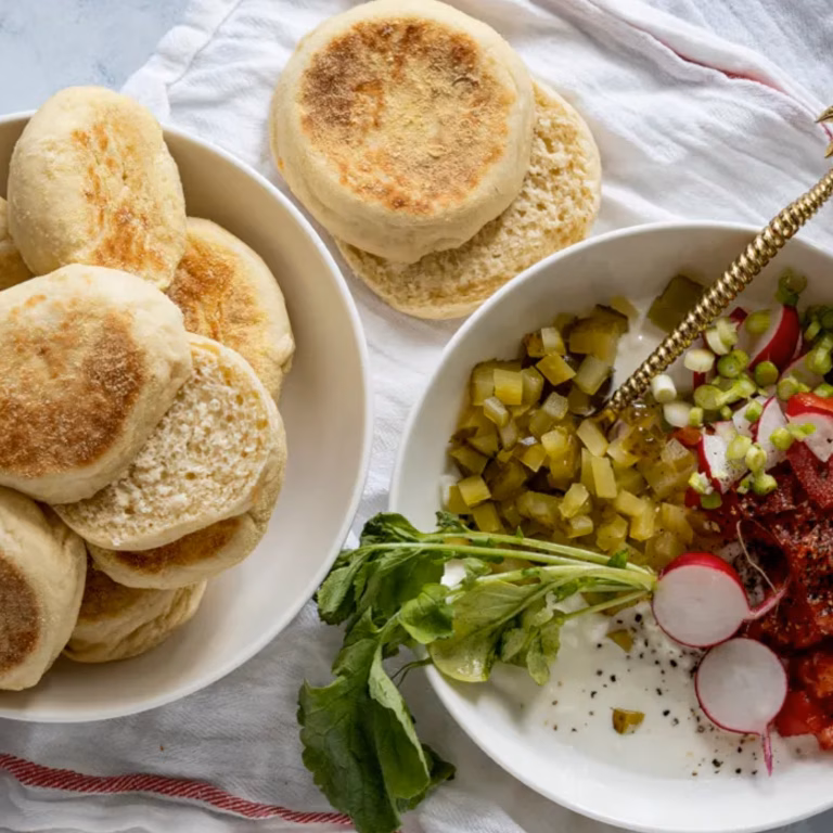 Angielskie muffinki śniadaniowe z serkiem