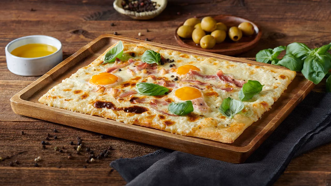 Pizza alla carbonara