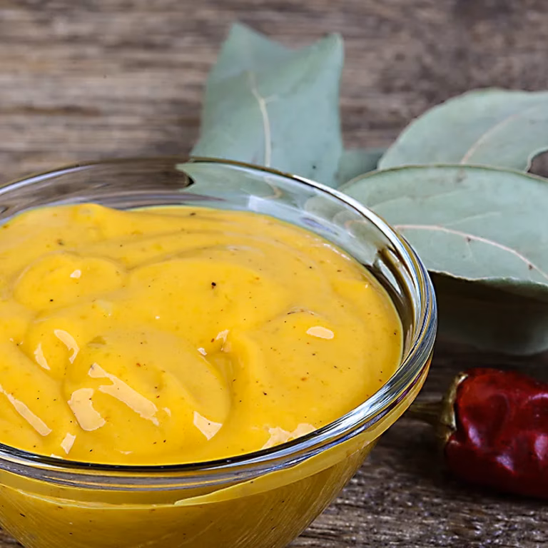 Pieczone frytki warzywne z dipem curry