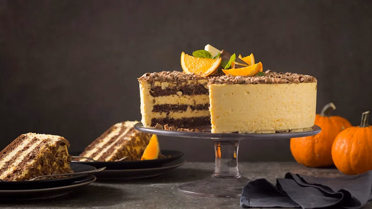 Tort dyniowo-pomarańczowy