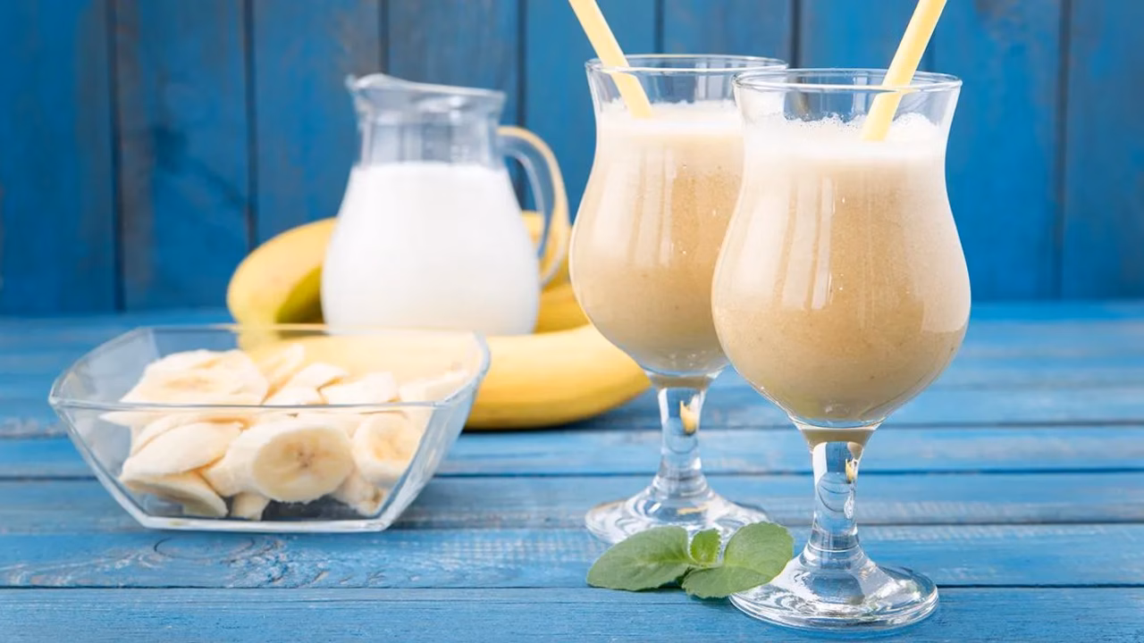 Bananowa piña colada bez alkoholu
