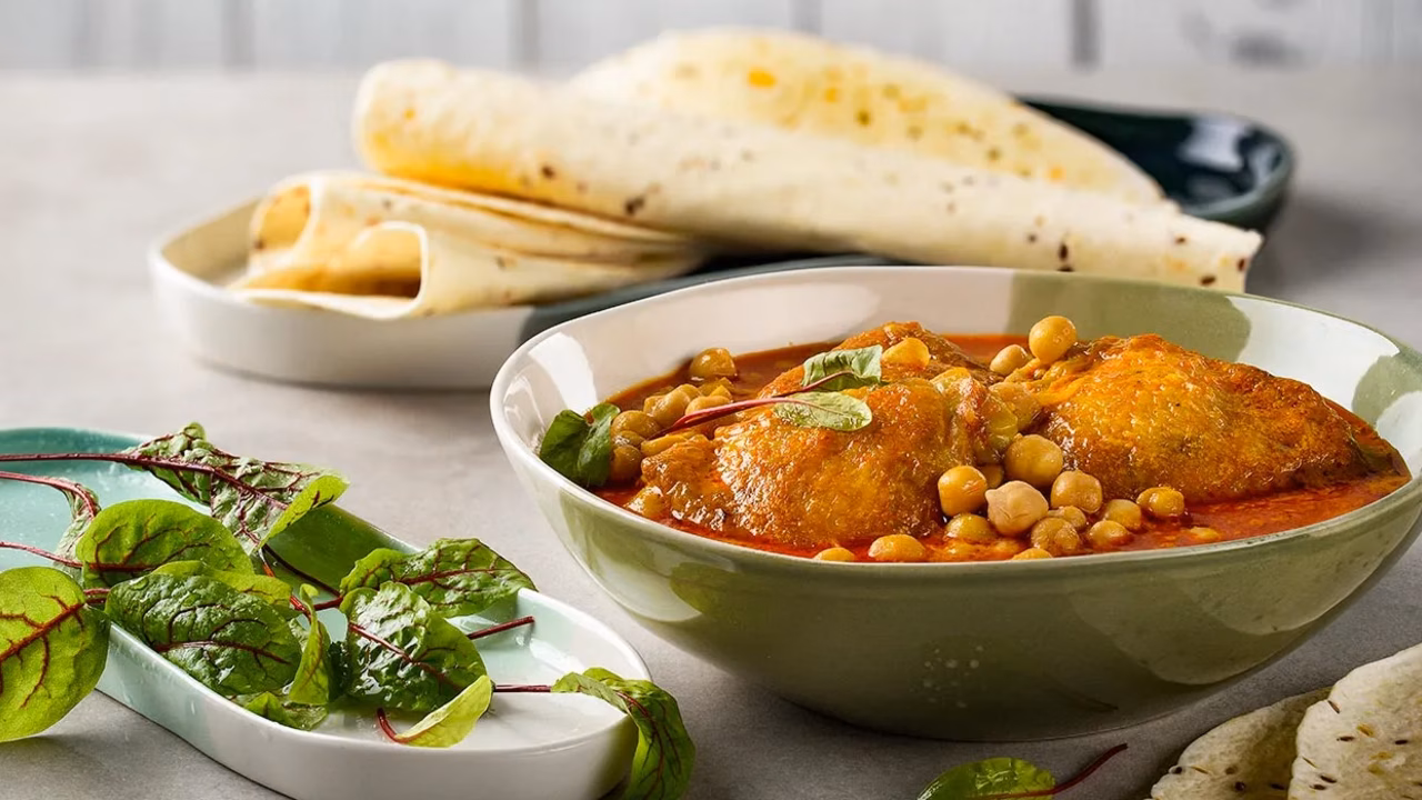 Curry z kurczaka z ciecierzycą