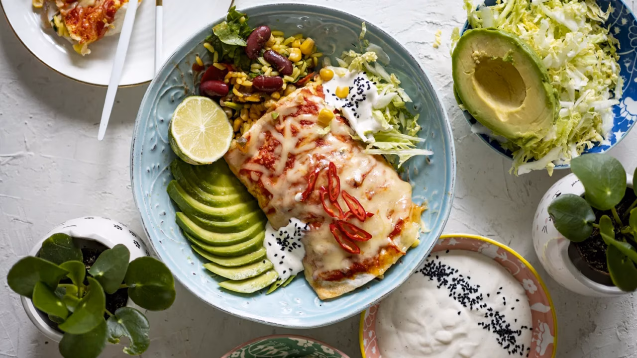 Wegańskie burrito z fasolą