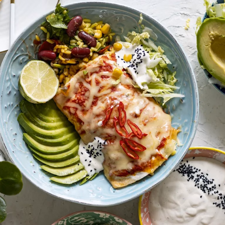 Wegańskie burrito z fasolą