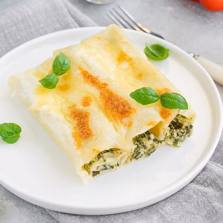 Cannelloni ze szpinakiem i ricottą