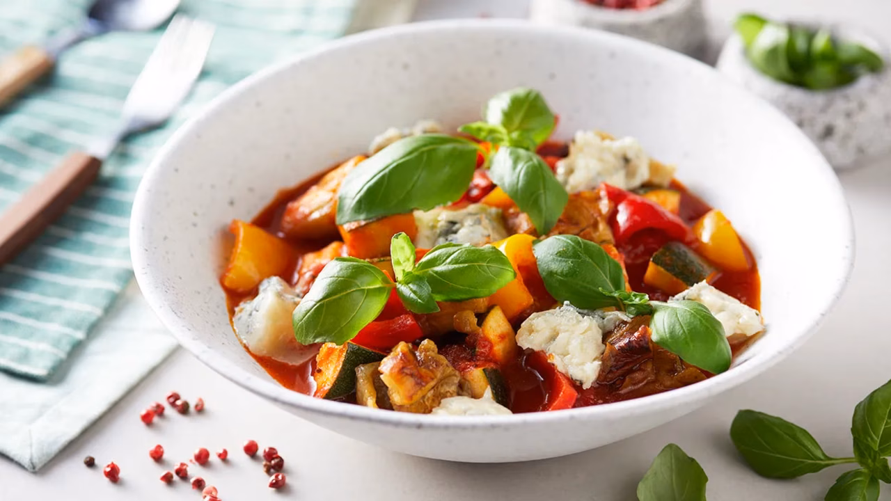 Ratatouille z sosem cytrynowo-pomidorowym
