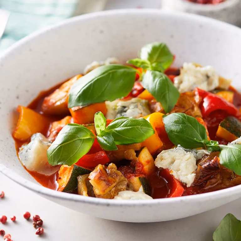 Ratatouille z sosem cytrynowo-pomidorowym
