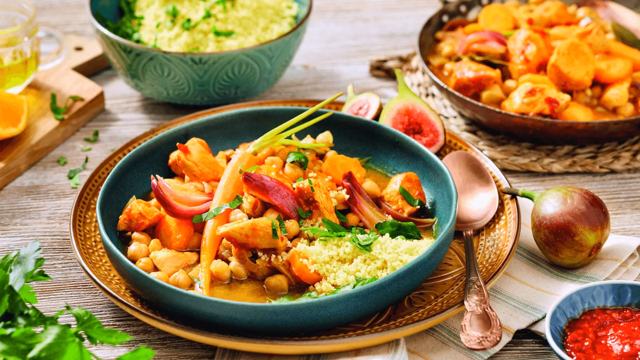 Curry z ciecierzycą i kurczakiem