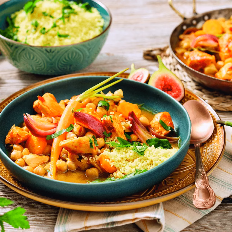 Curry z ciecierzycą i kurczakiem