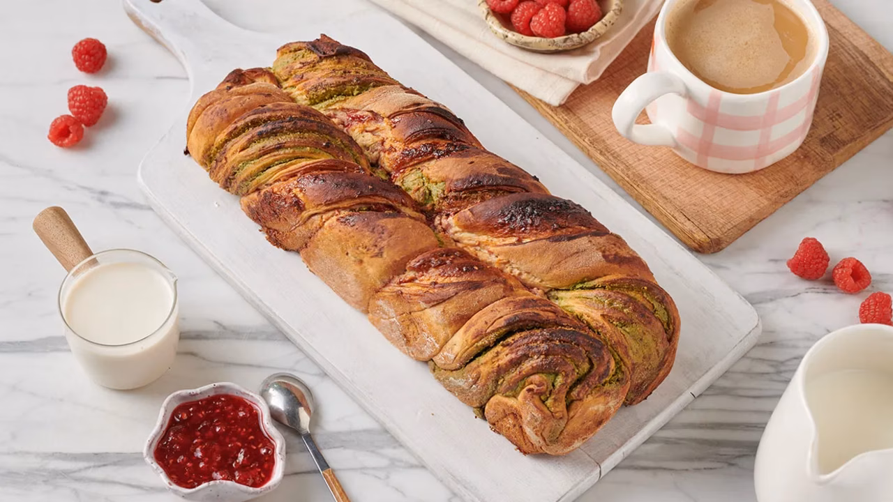 Donut babka, czyli babka drożdżowa z konfiturą malinową
