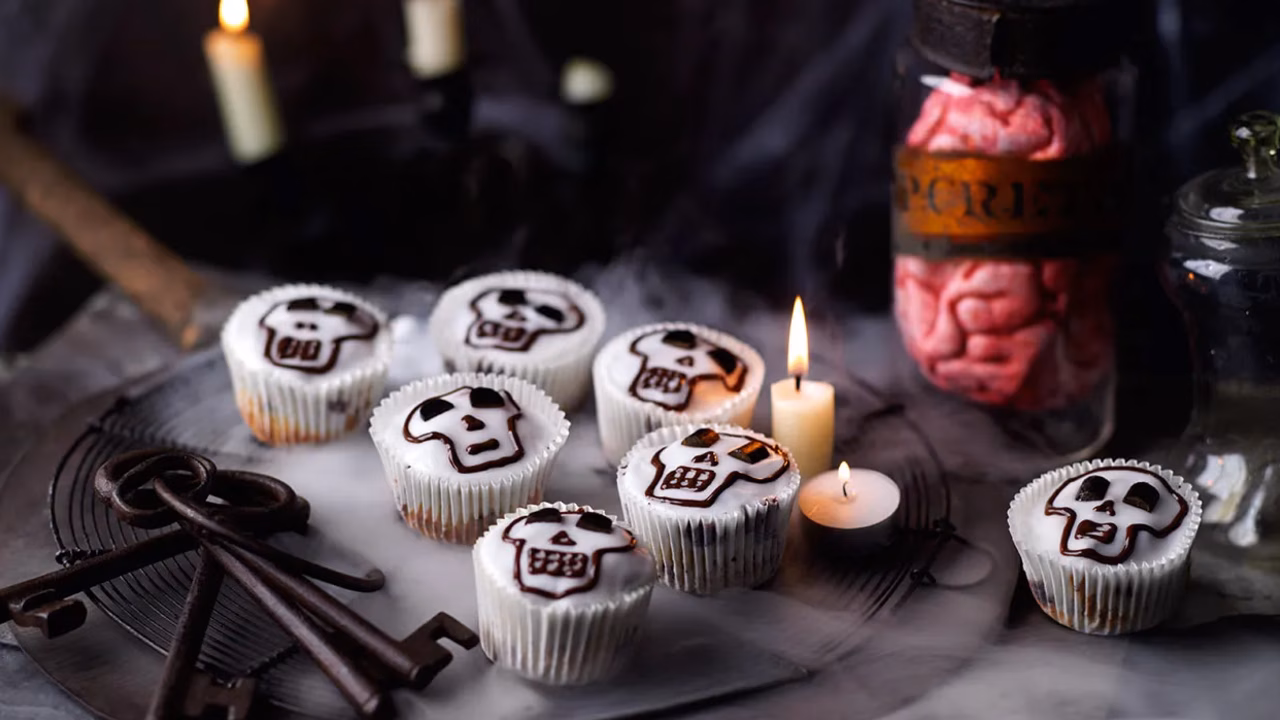 Halloweenowe muffiny z czekoladą