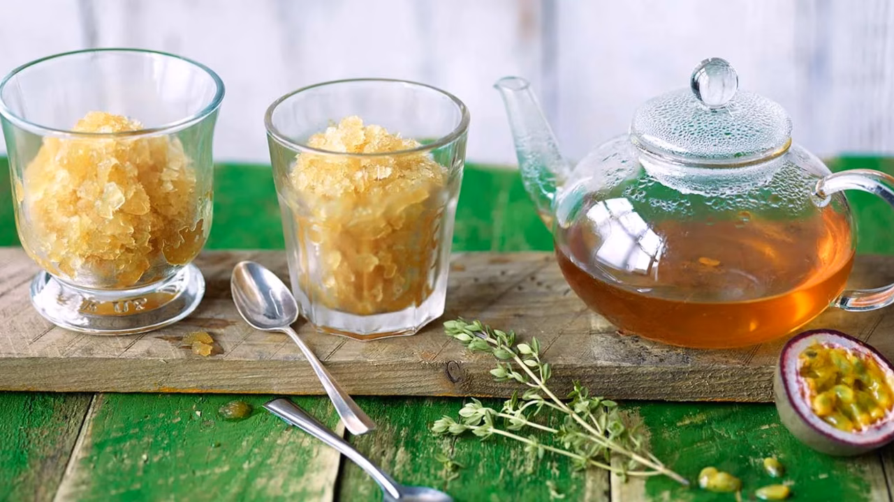 Granita herbaciana z marakują
