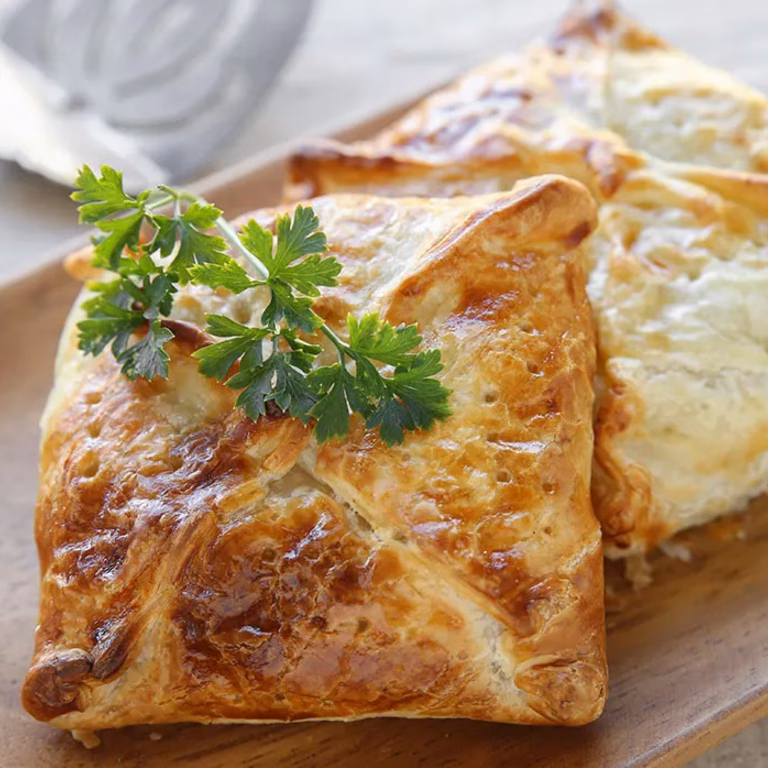 Ciasto francuskie z pieczarkami