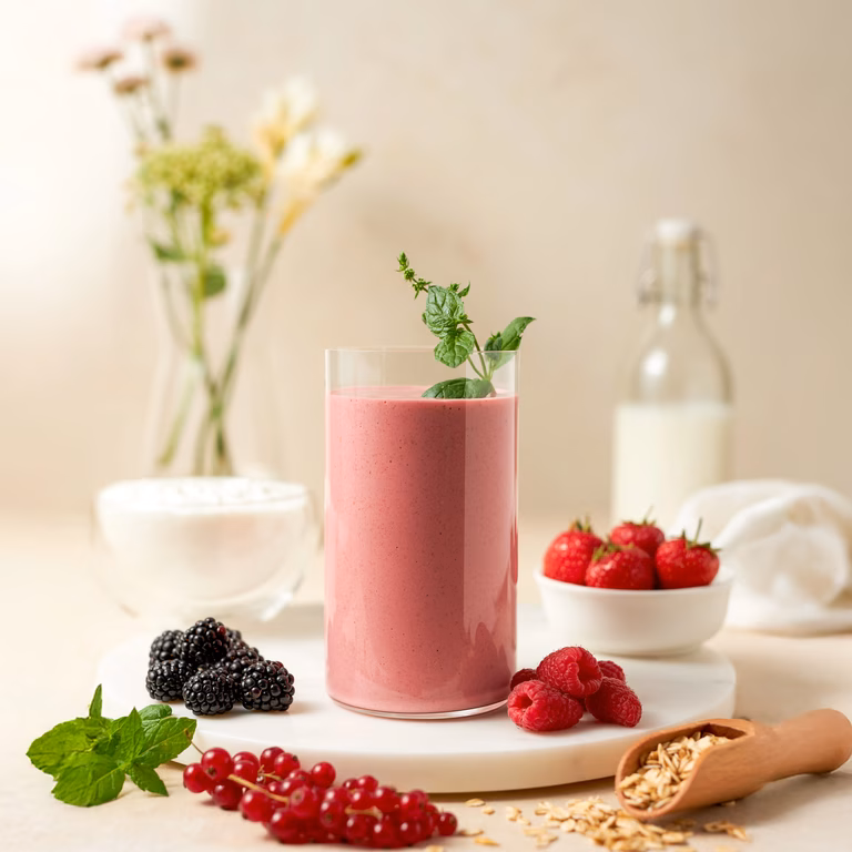 Proteinowy koktajl z serka wiejskiego