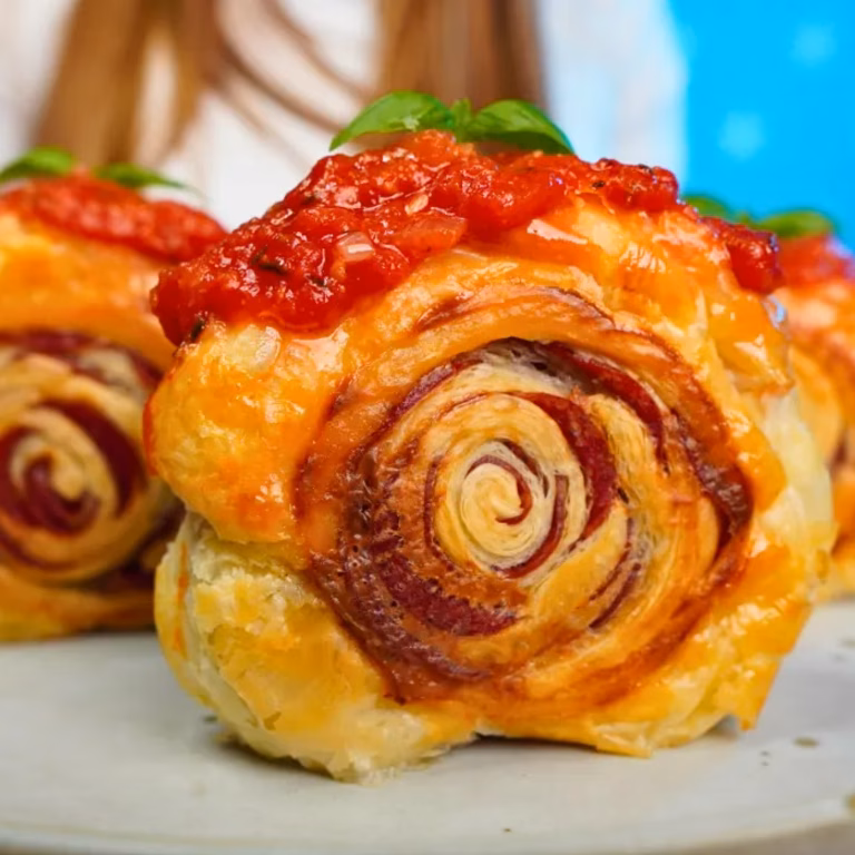 Wytrawne rollsy z salami i sosem pomidorowym