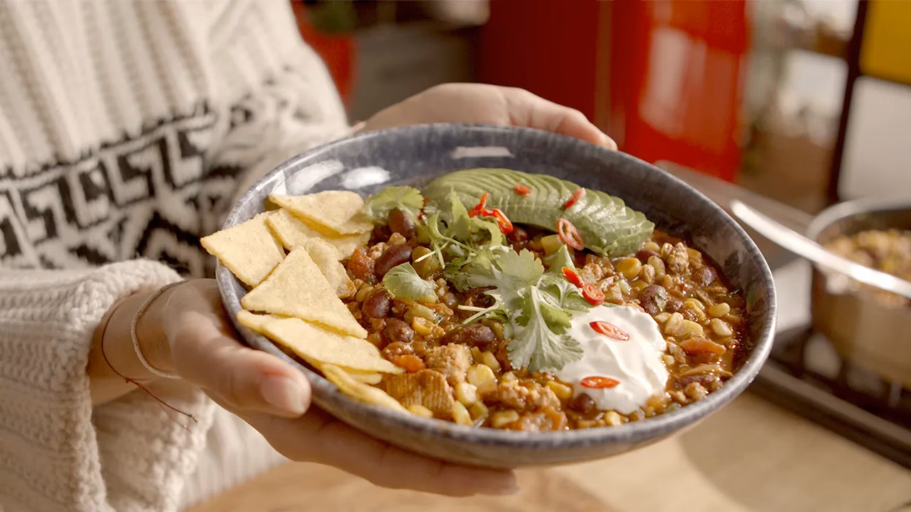 Chili sin carne con tofu