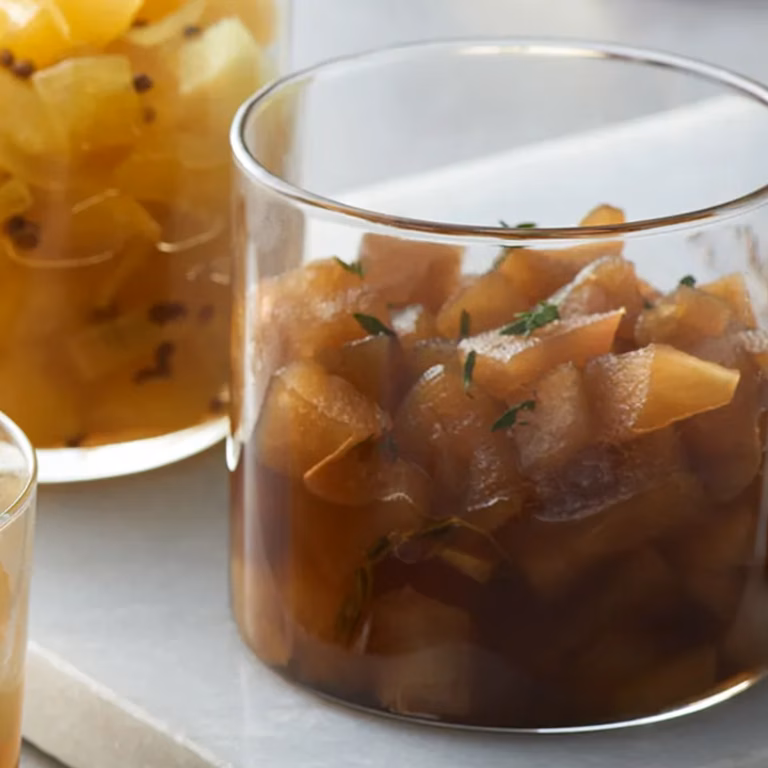 Jabłkowy chutney z piwem