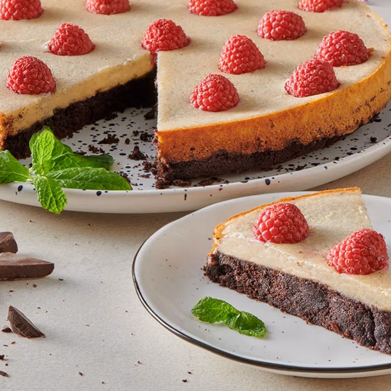 Wegańskie sernikobrownie