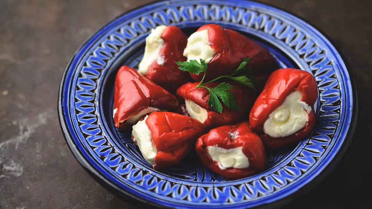 Papryczki nadziewane serem