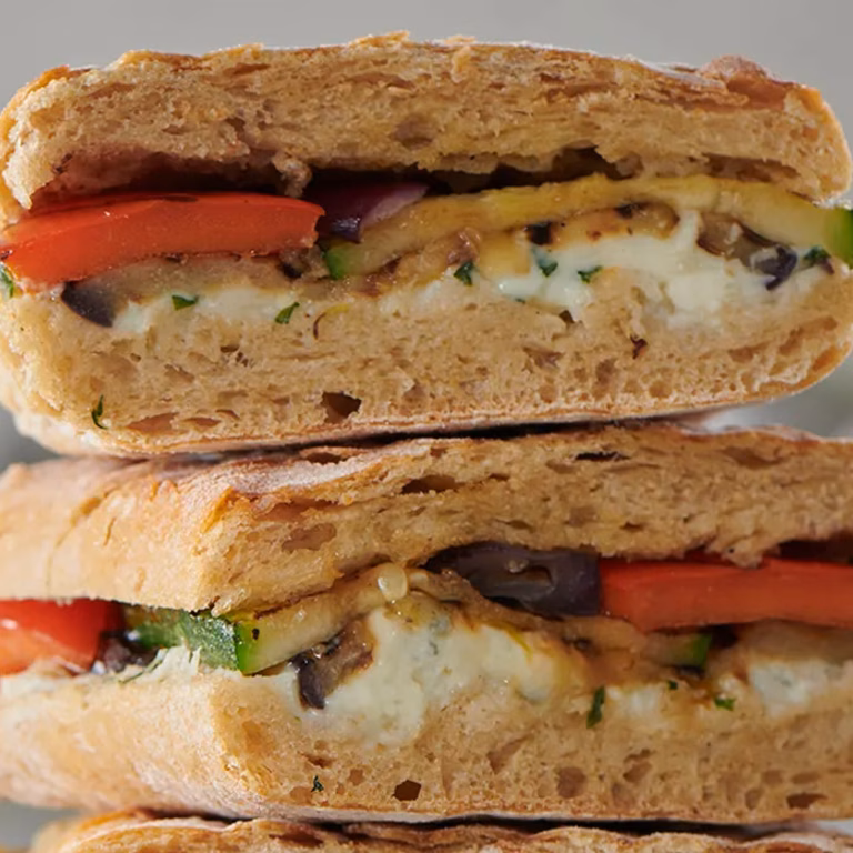Panini z grillowanymi warzywami
