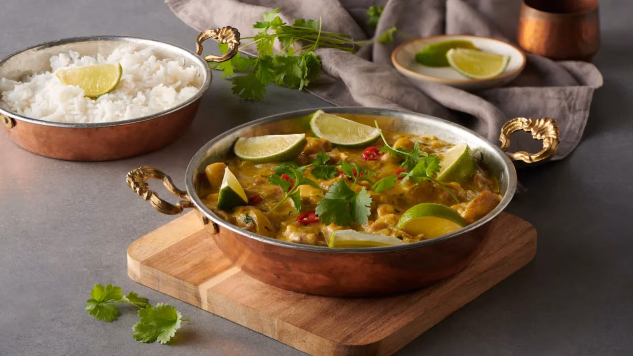 Kurczak w sosie curry z mango
