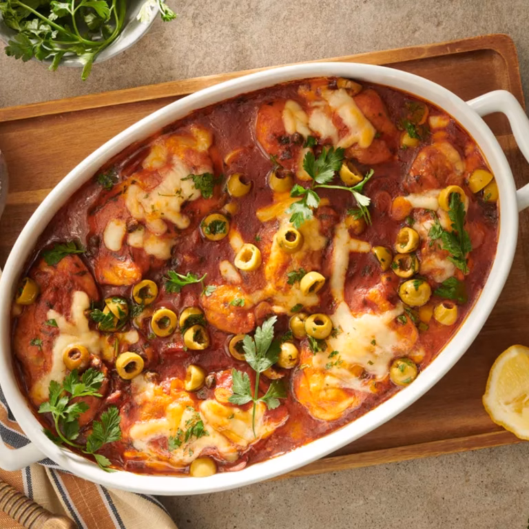 Kurczak zapiekany z chorizo