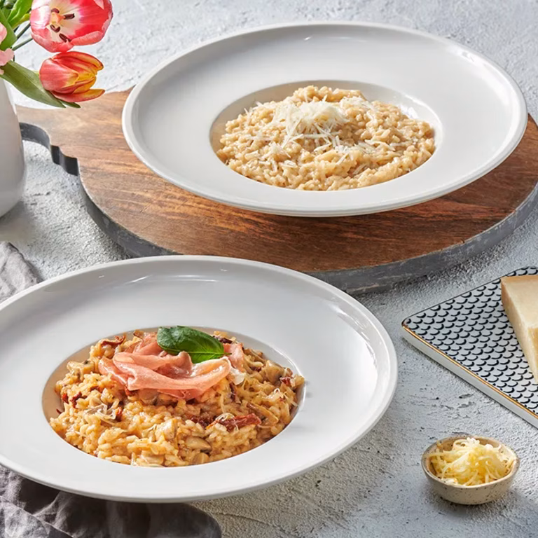 Risotto z szynką i grzybami
