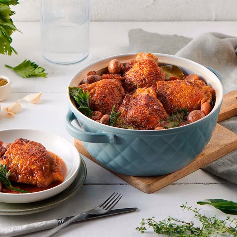 Coq au vin – kurczak duszony w winie