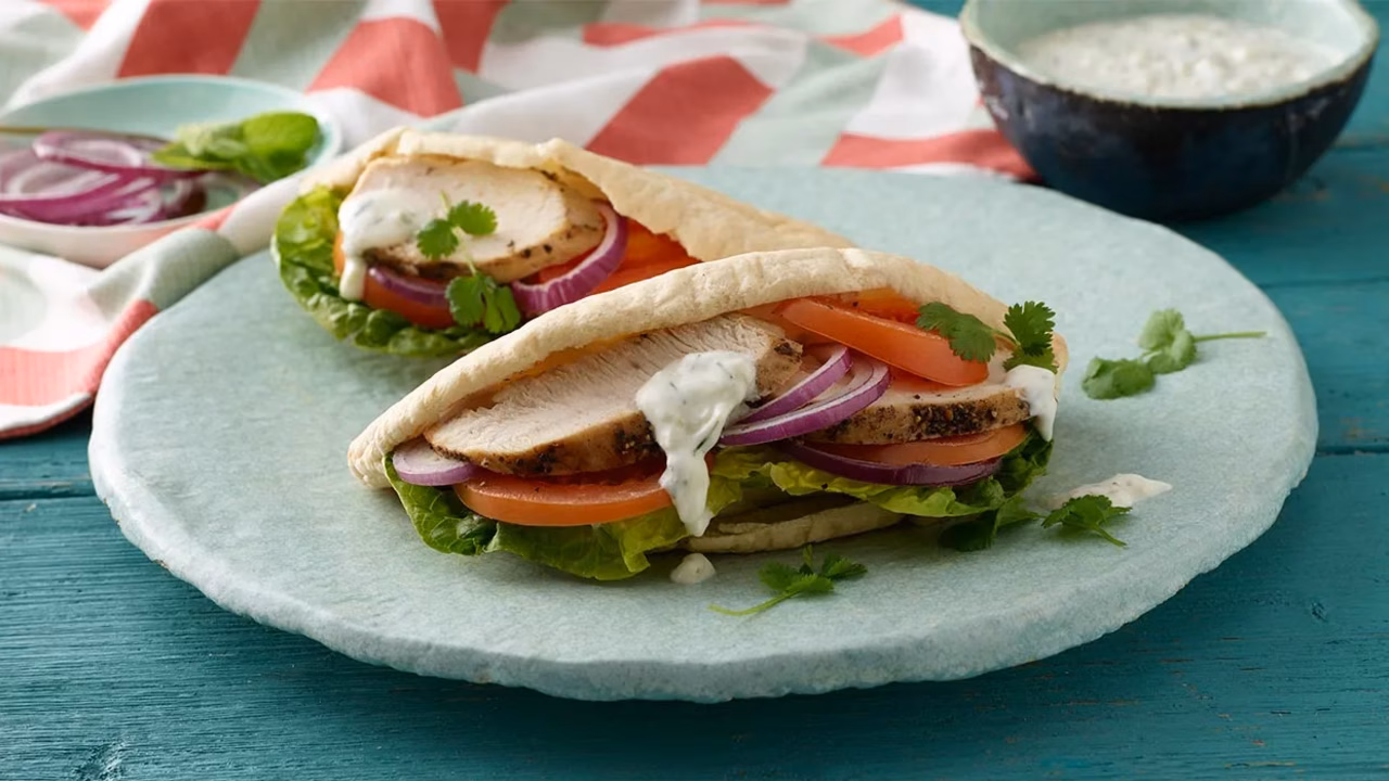 Gyros z kurczaka w picie