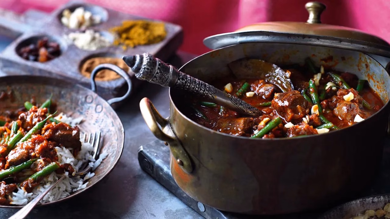 Curry z jagnięciny z fasolką