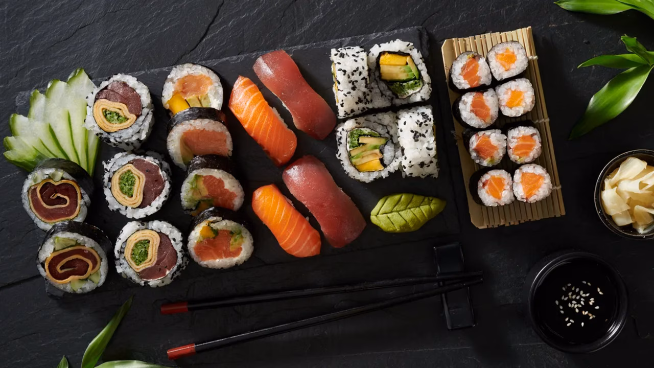 Sushi: hosomaki, futomaki, uramaki, nigiri