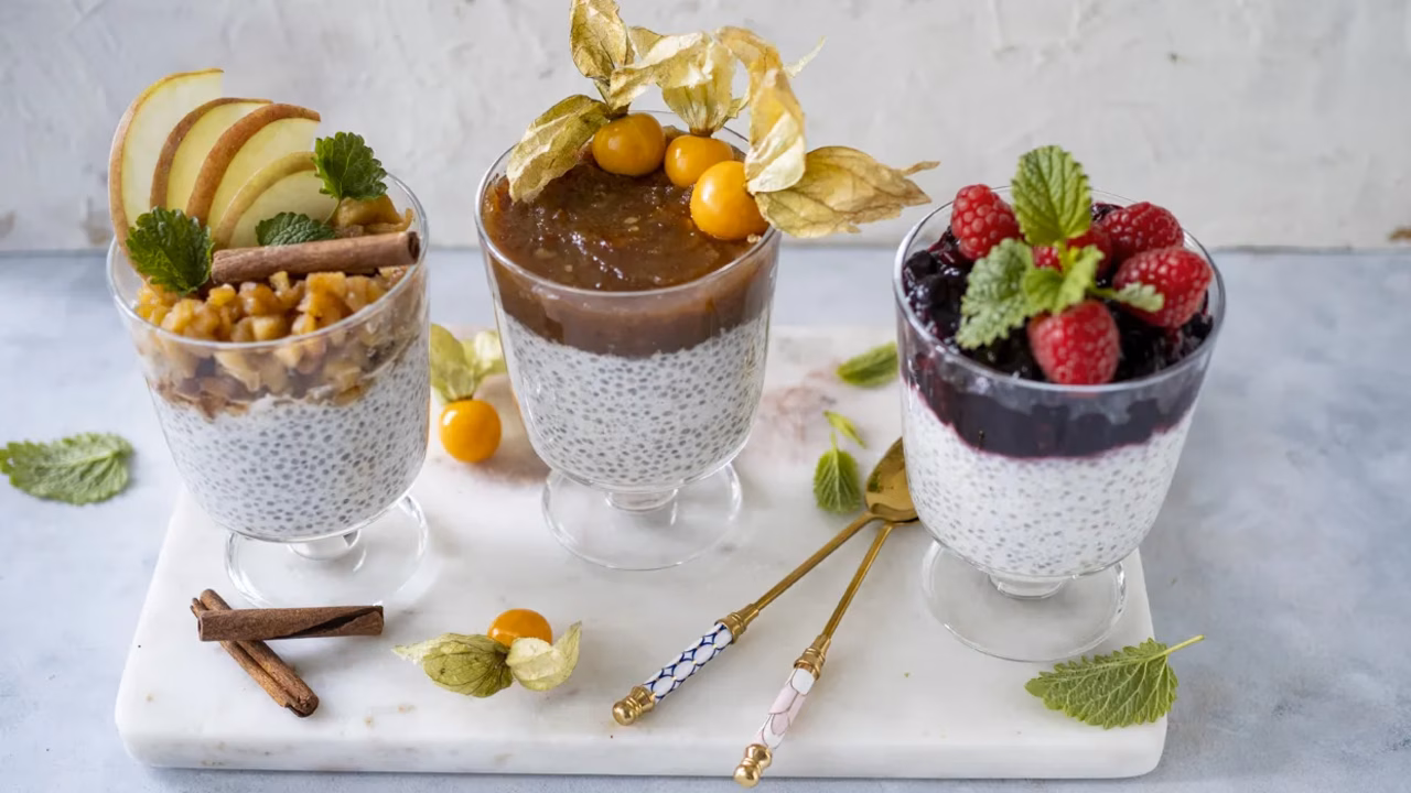 Pudding chia z owocami leśnymi
