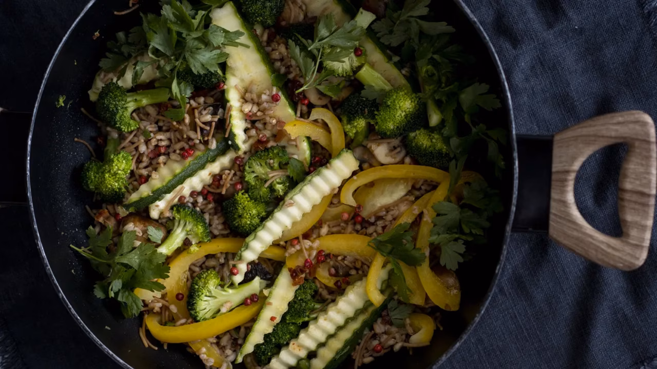 Stir-fry z kaszą