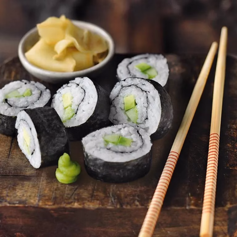 Wegetariańskie maki sushi
