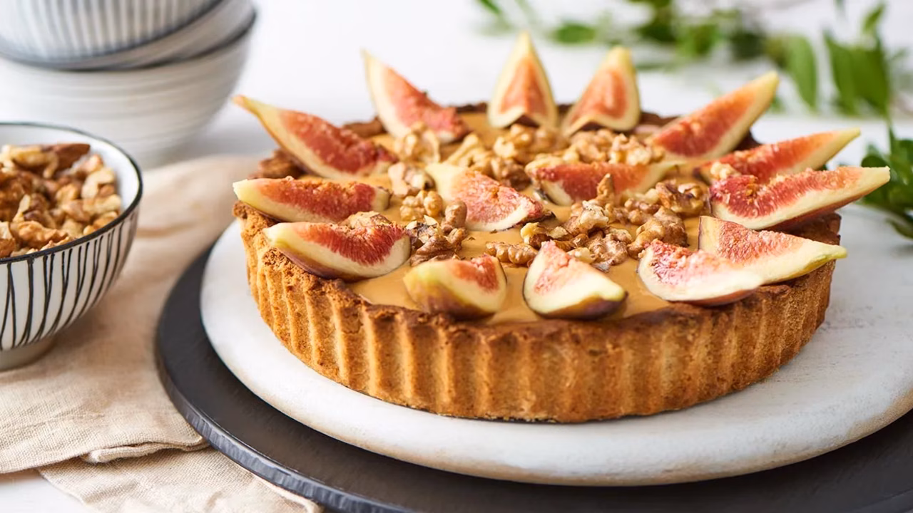 Tarta z masą krówkową i figami