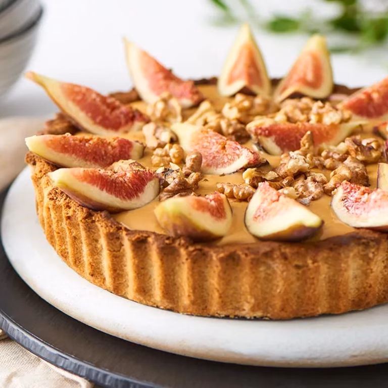 Tarta z masą krówkową i figami