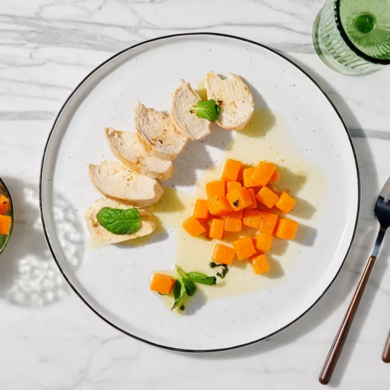Soczysty kurczak z dynią sous vide