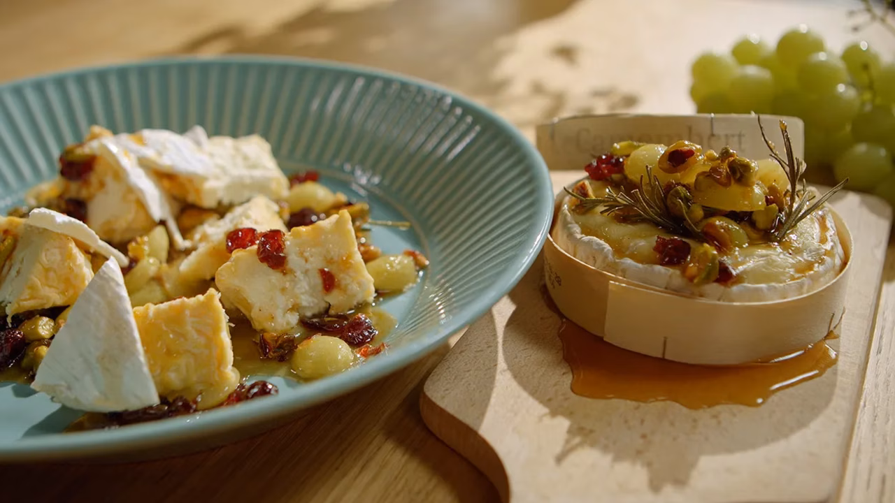 Zapiekany ser z pistacjami