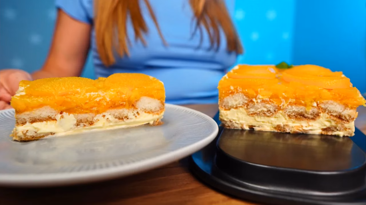 Tiramisu brzoskwiniowe