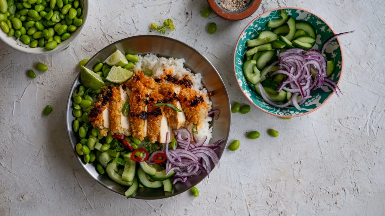Bowl z chrupiącym tofu w panko