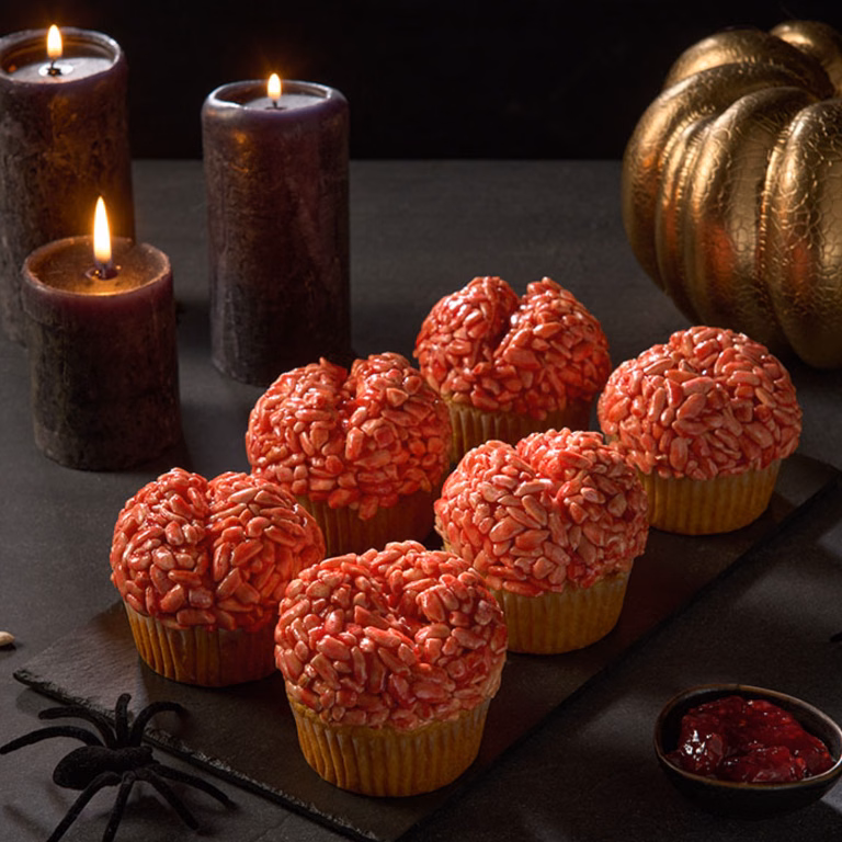 Mózgowe muffiny na Halloween