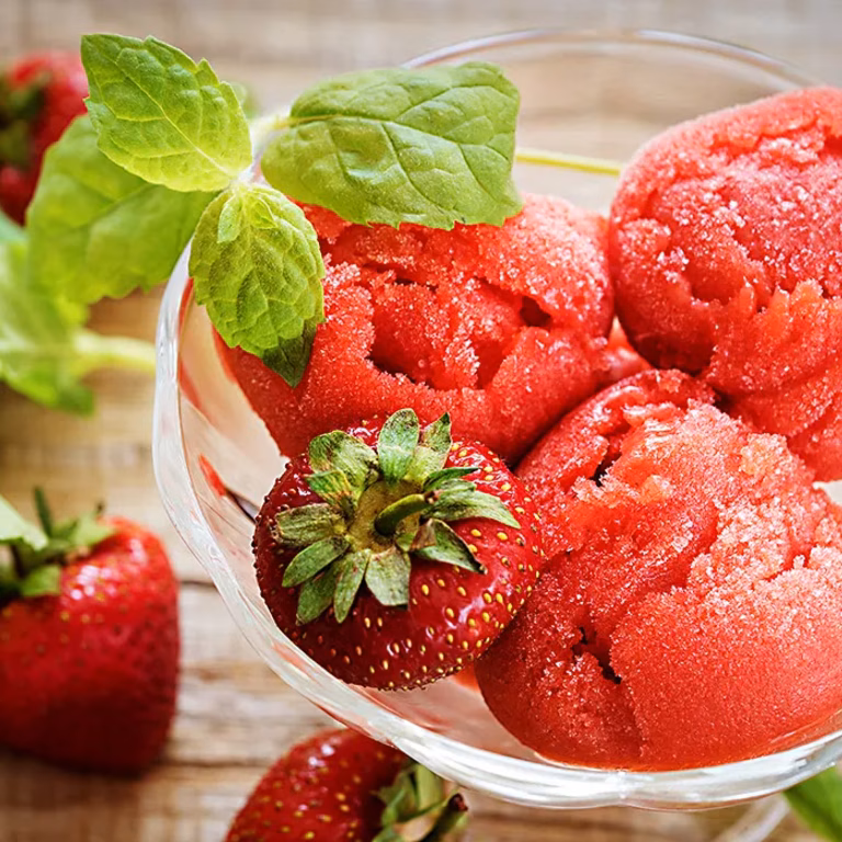 Lody truskawkowo-miętowe