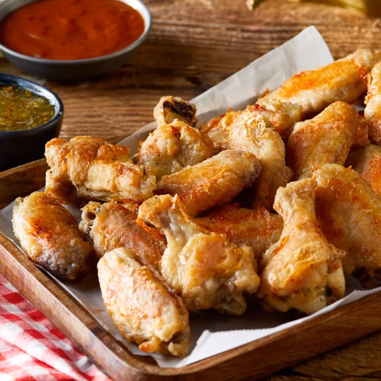 Skrzydełka w stylu amerykańskim (buffalo wings) z sosem miodowo-musztardowym